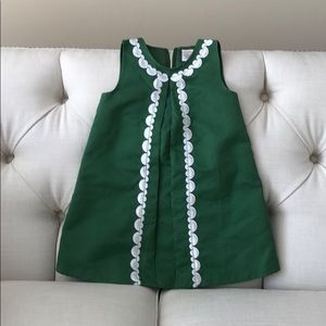Adorable green and white Gymboree dress.